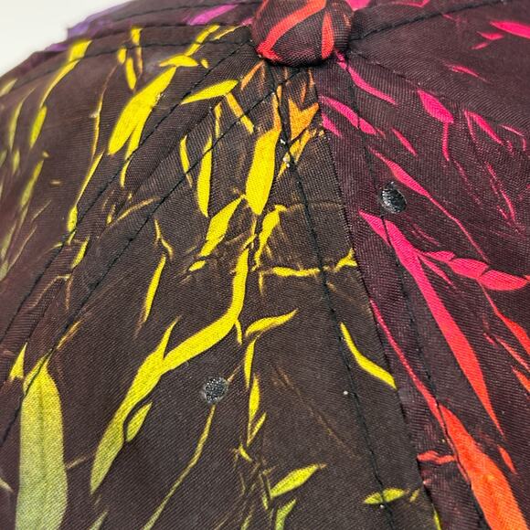 Vintage Destin Florida Hat Cap Black 90s Tourist Snapback 5 Panel Rope Corded - Picture 6 of 10